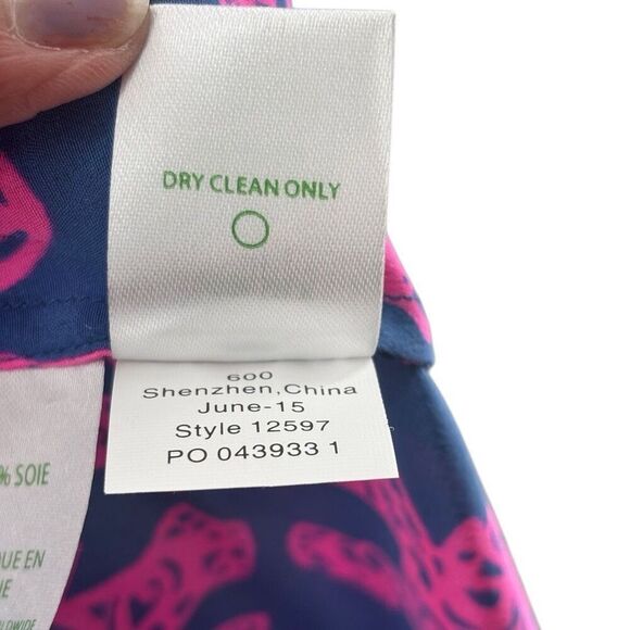 Lilly Pulitzer Palmetto Tank Top Pack Your Trunk Elephant Print Pink/Blue Small - Picture 9 of 10